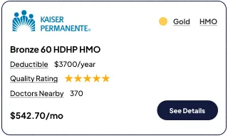 Example health insurance card